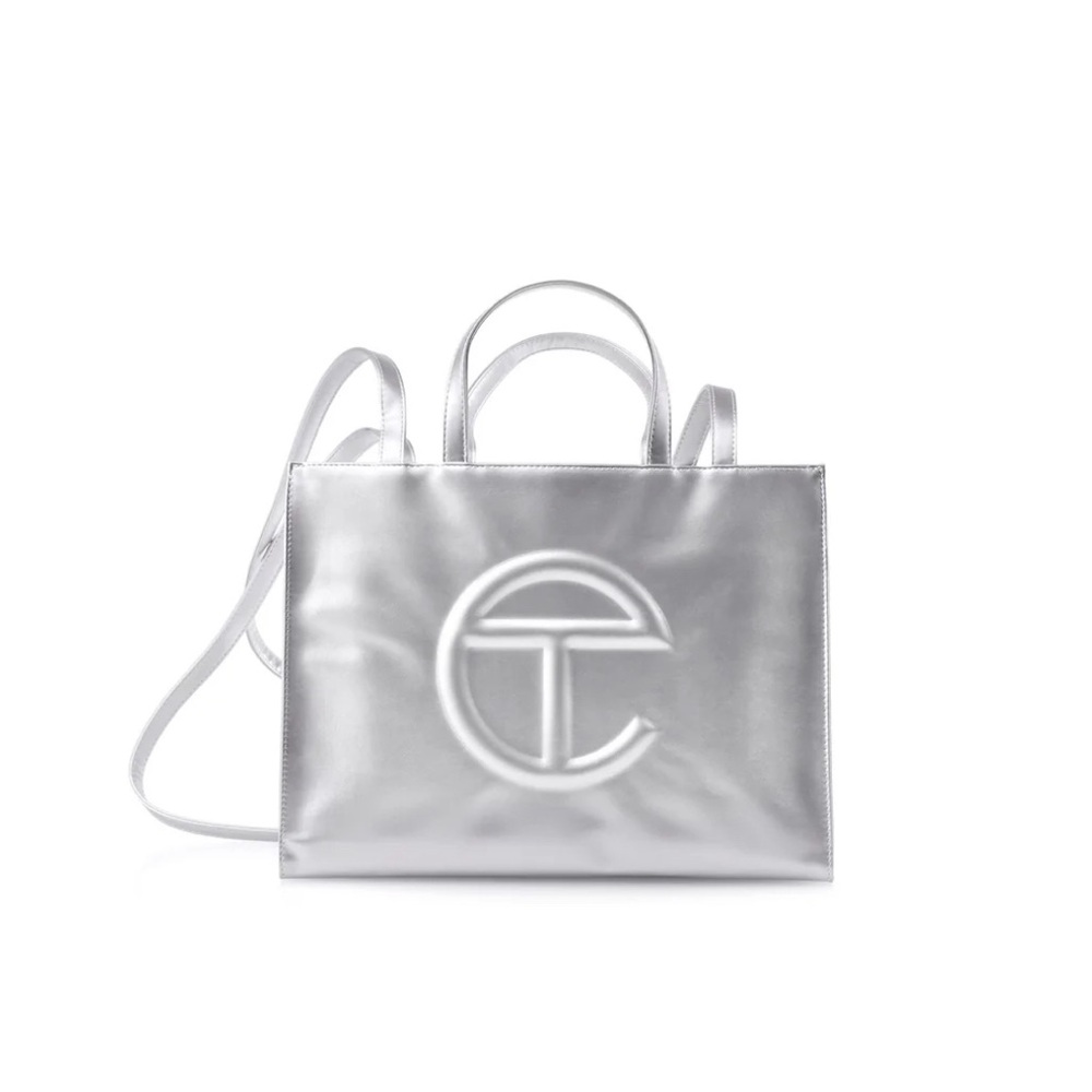 Telfar Medium Shopping Bag - Silver